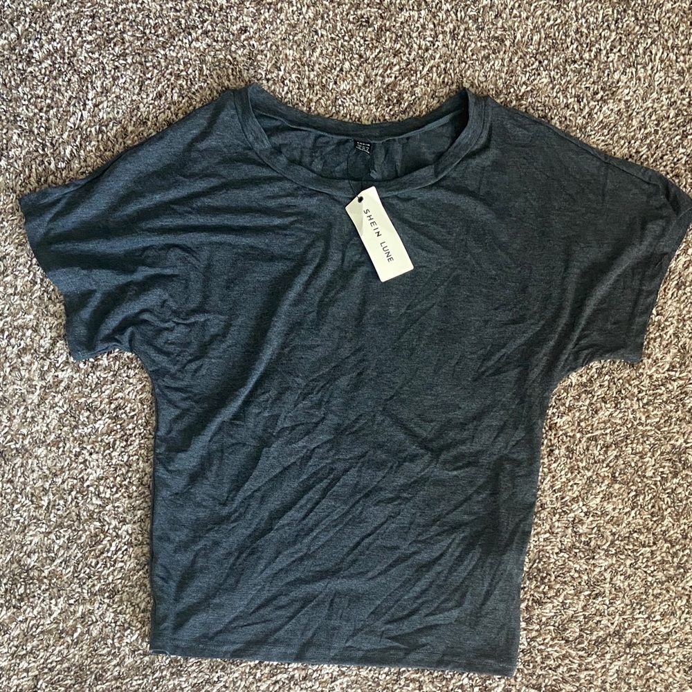 ☀️SHEIN LUNE Dark Gray Top